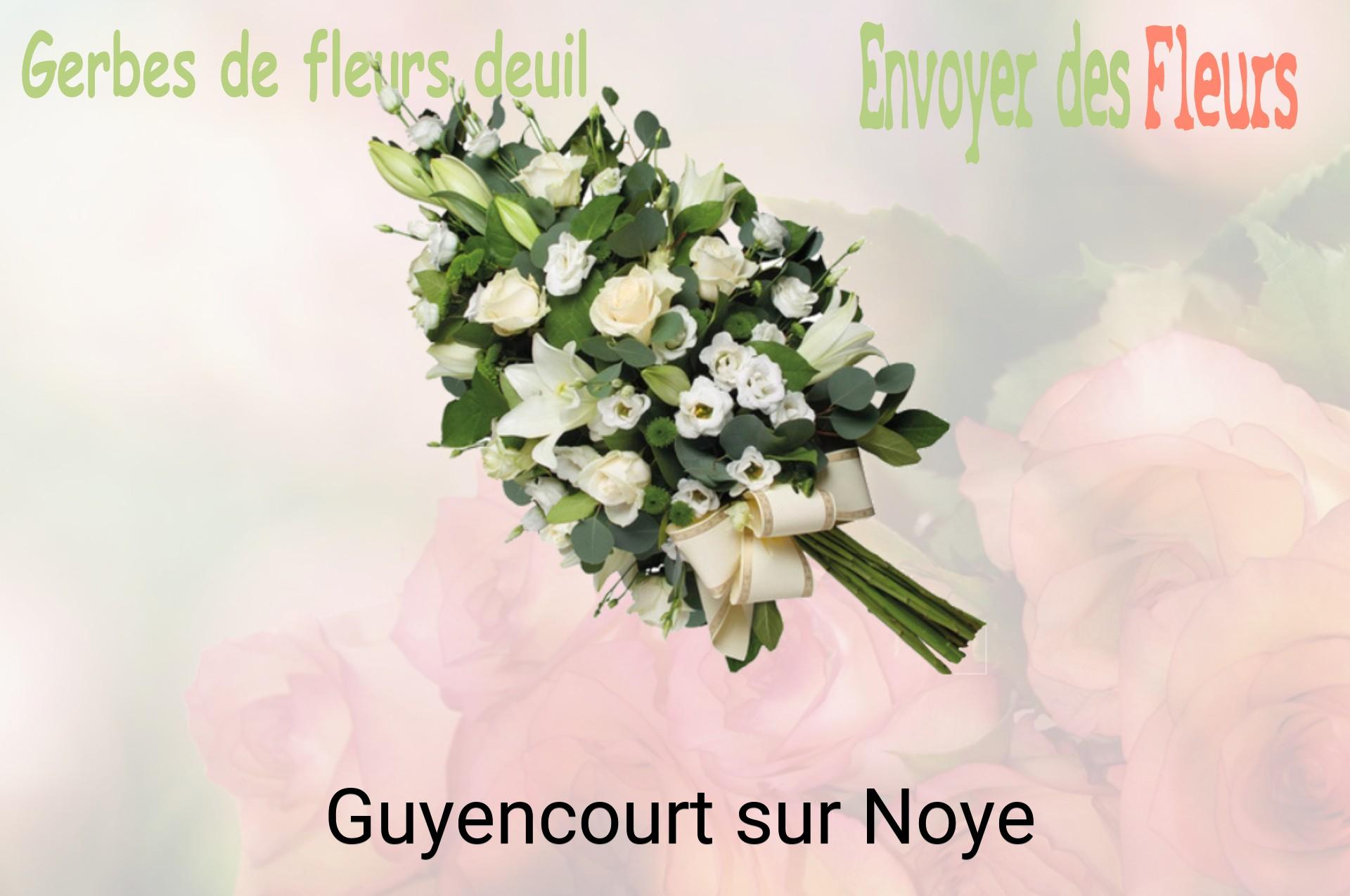 Gerbe de fleurs de deuil livrée à Guyencourt-sur-Noye